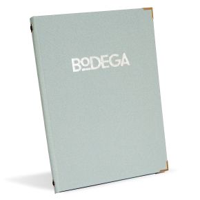 Buckley Buckram style customisable menu covers & holders from Menushop.