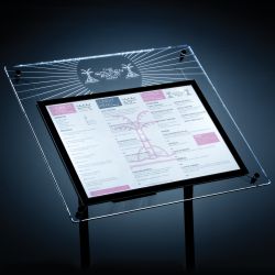 Acquario inclinato con testiera grande